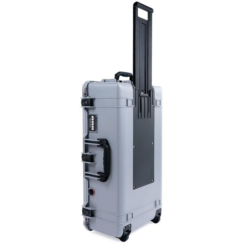 Pelican 1615 Air Case - Silver & Black TSA Latches + Trolley ColorCase 