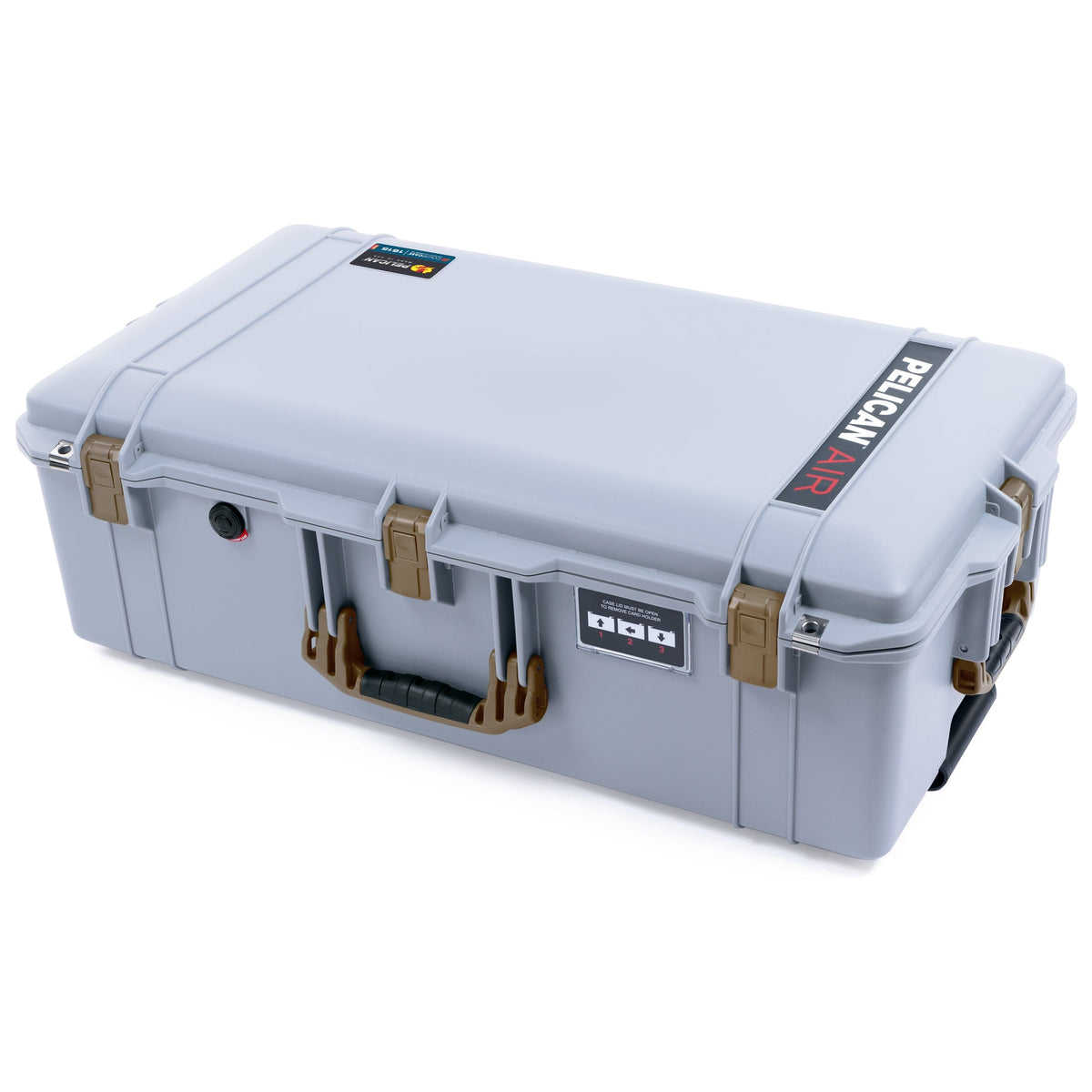 Pelican 1615 Air Case - Silver &amp; Dark Desert Dirt Trolley ColorCase 