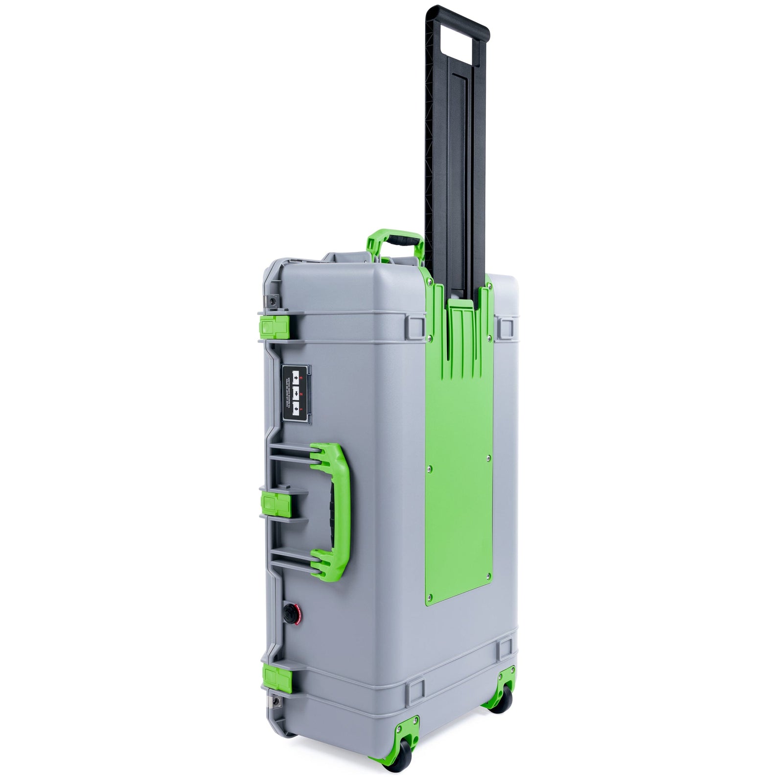 Pelican 1615 Air Case - Silver & Lime Green Trolley ColorCase 