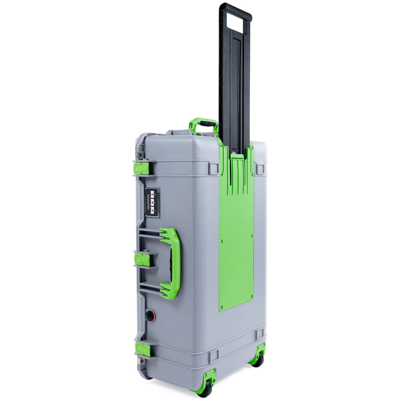 Pelican 1615 Air Case - Silver & Lime Green Trolley ColorCase 