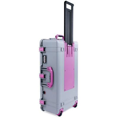 Pelican 1615 Air Case - Silver & Magenta Trolley ColorCase