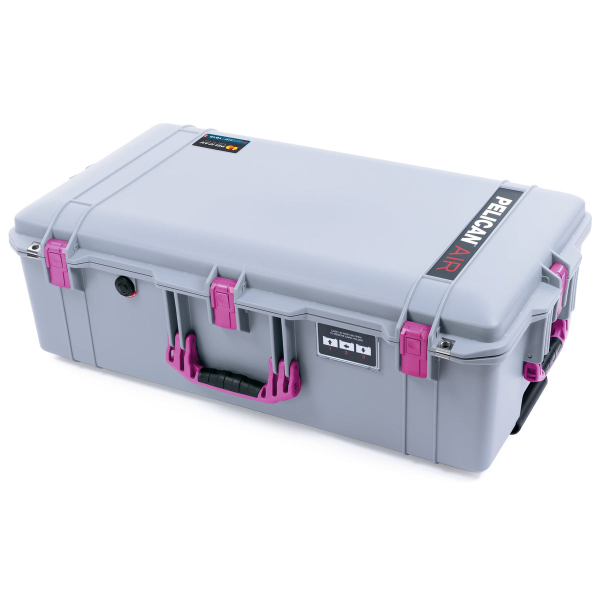 Pelican 1615 Air Case - Silver &amp; Magenta Trolley ColorCase 