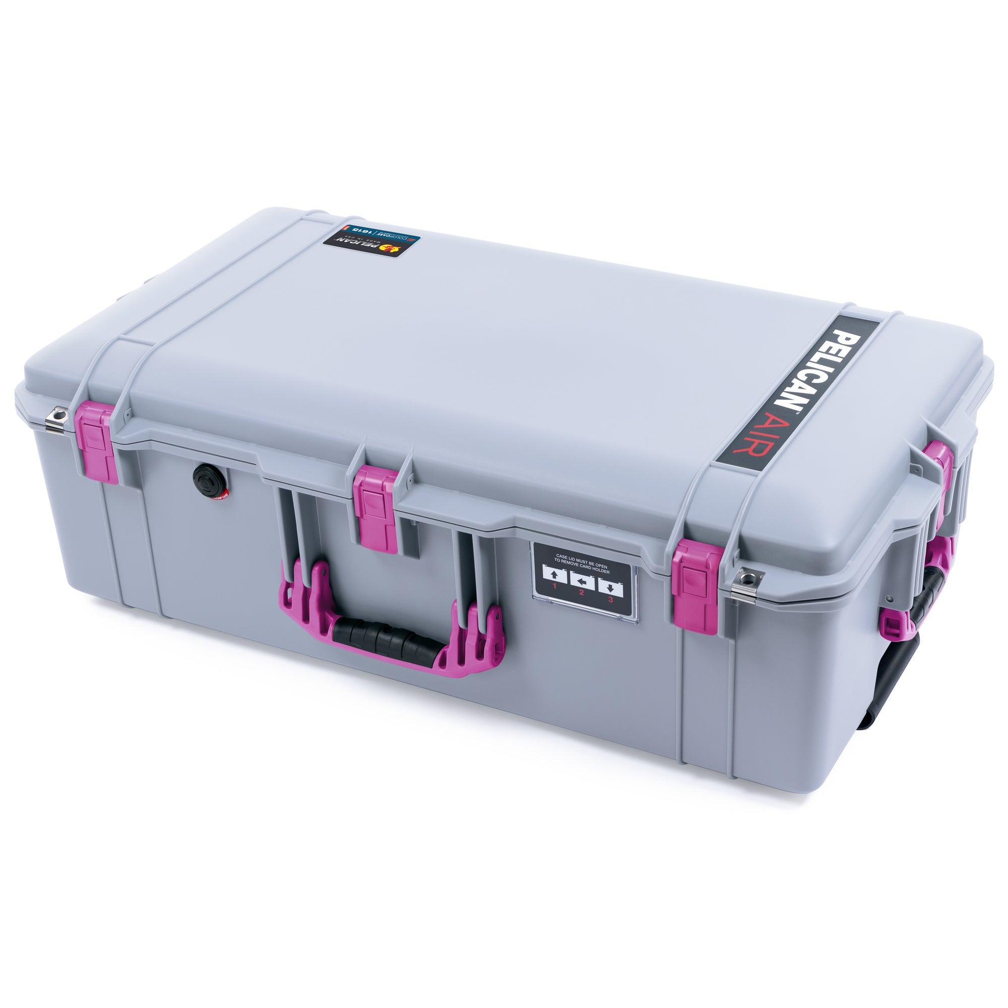 Pelican 1615 Air Case - Silver & Magenta