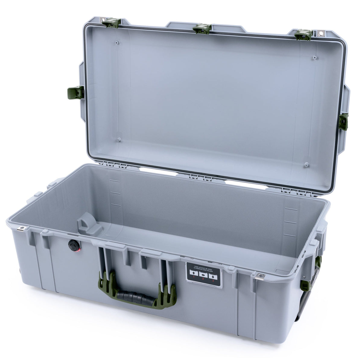 Pelican 1615 Air Case - Silver &amp; OD Green Empty ColorCase 016150-0000-180-131