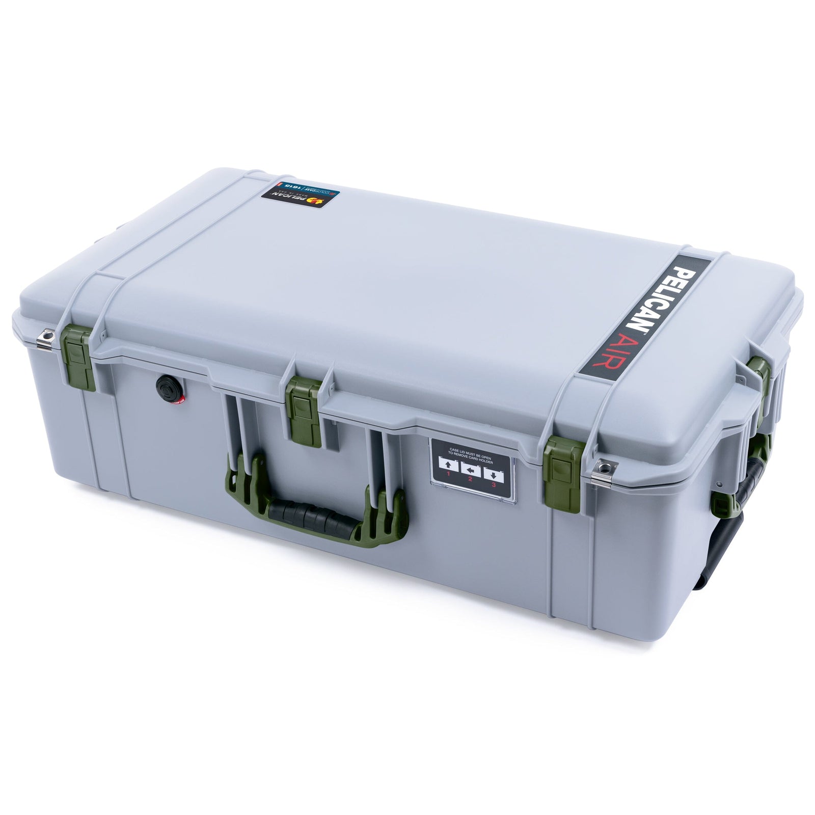 Pelican 1615 Air Case - Silver & OD Green ColorCase 