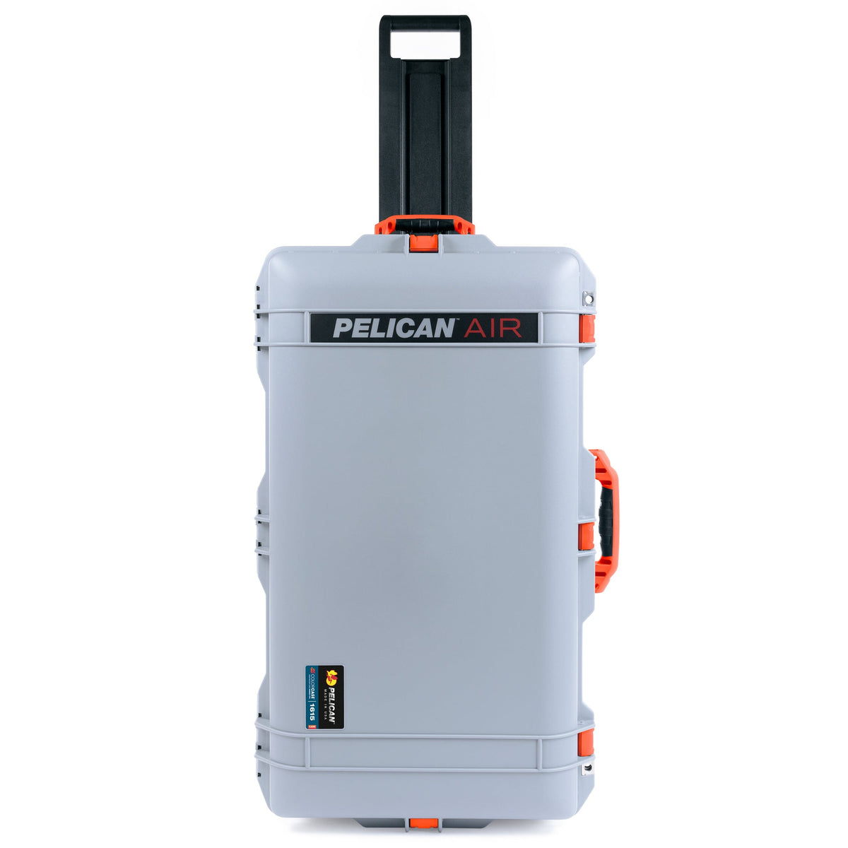Pelican 1615 Air Case - Silver &amp; Orange Trolley ColorCase 