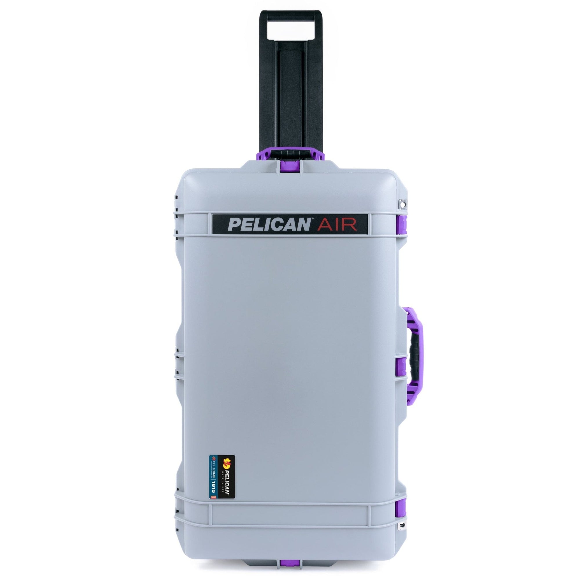 Pelican 1615 Air Case - Silver & Purple Trolley - ColorCase