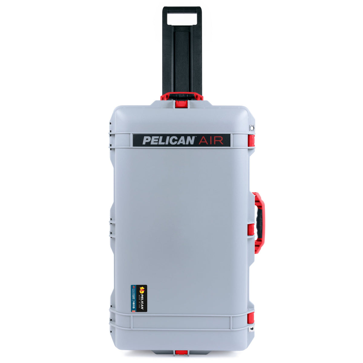Pelican 1615 Air Case - Silver &amp; Red Trolley ColorCase 