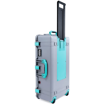 Pelican 1615 Air Case - Silver & Teal Trolley ColorCase