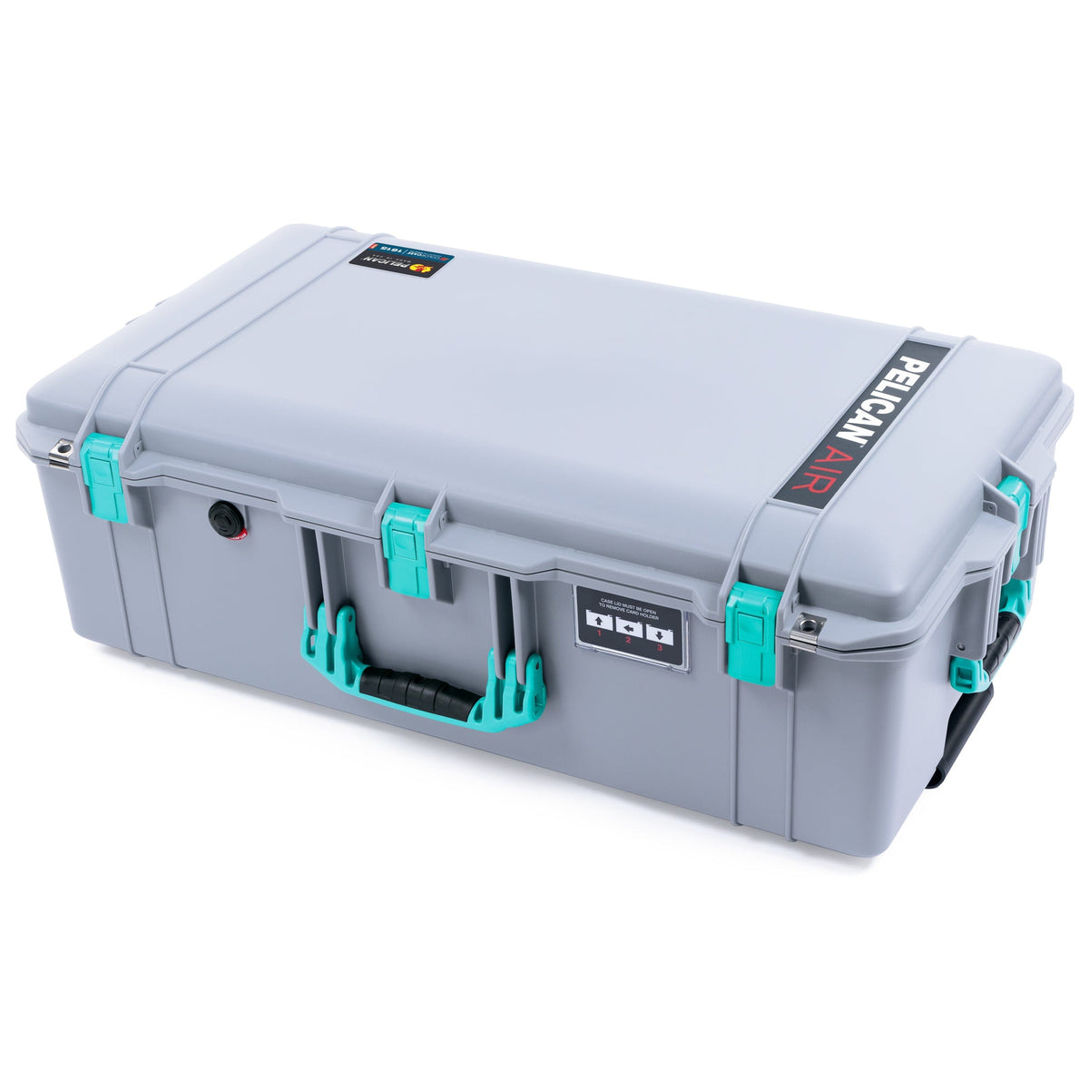 Pelican 1615 Air Case - Silver &amp; Teal Trolley ColorCase 