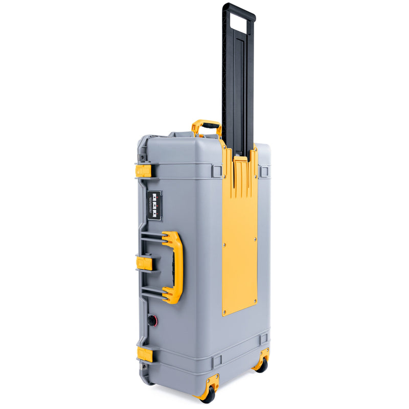 Pelican 1615 Air Case - Silver & Yellow Trolley ColorCase 