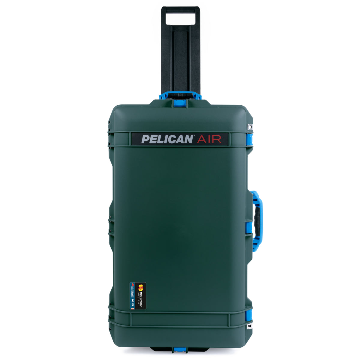 Pelican 1615 Air Case - Trekking Green &amp; Blue Trolley