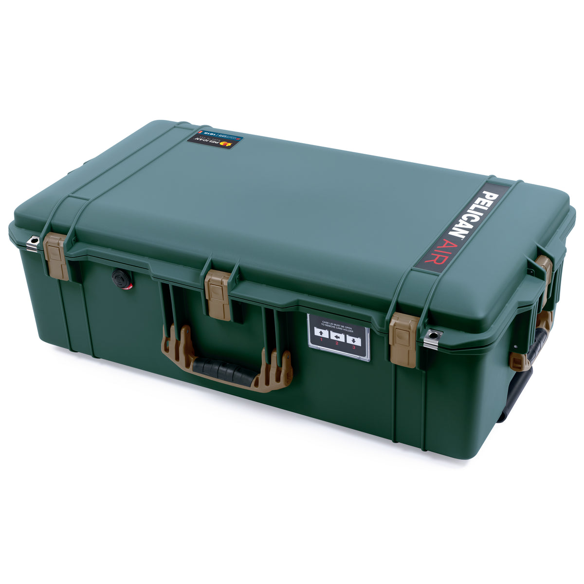 Pelican 1615 Air Case - Trekking Green &amp; Dark Desert Dirt Trolley
