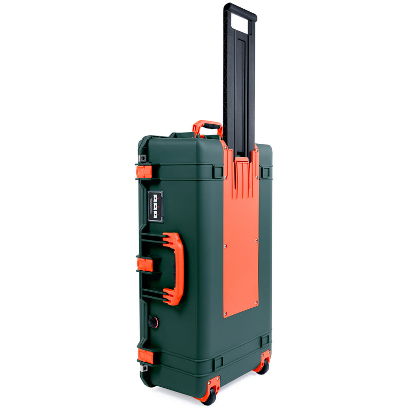 Pelican 1615 Air Case - Trekking Green & Orange Trolley