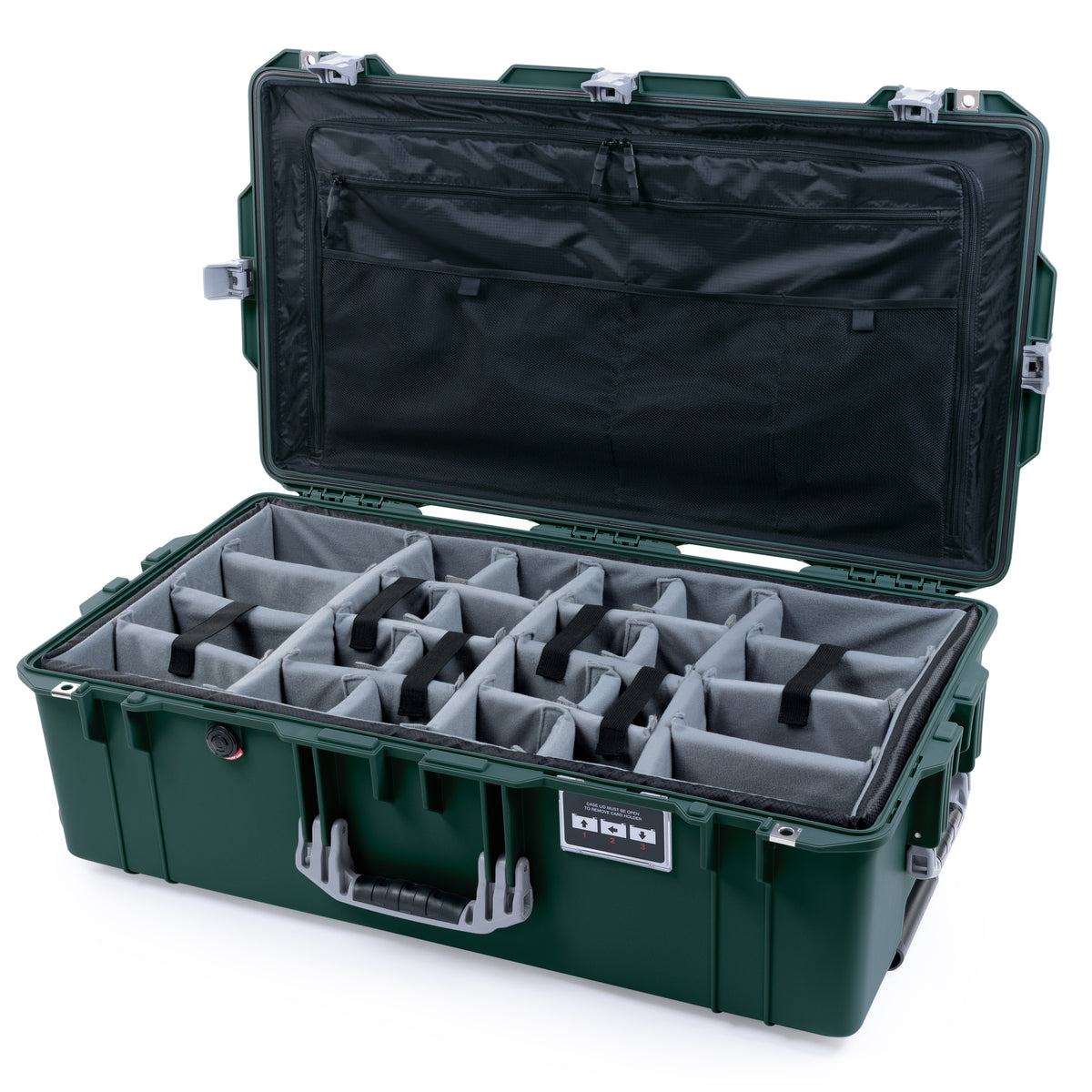 Pelican 1615 Air Case - Trekking Green &amp; Silver