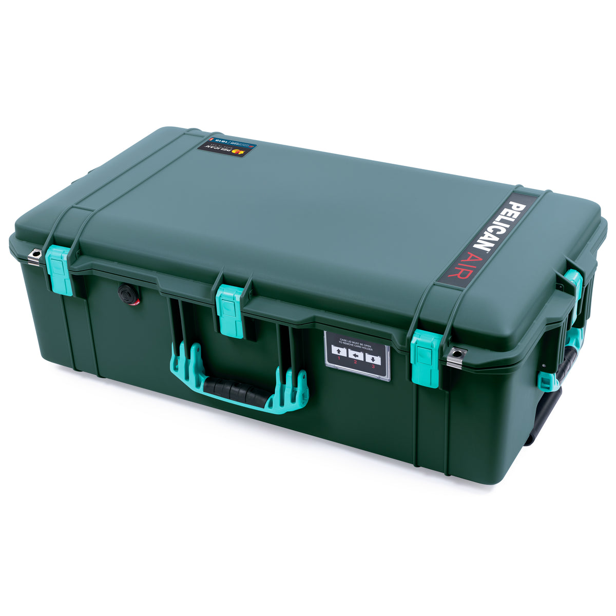 Pelican 1615 Air Case - Trekking Green &amp; Teal Trolley