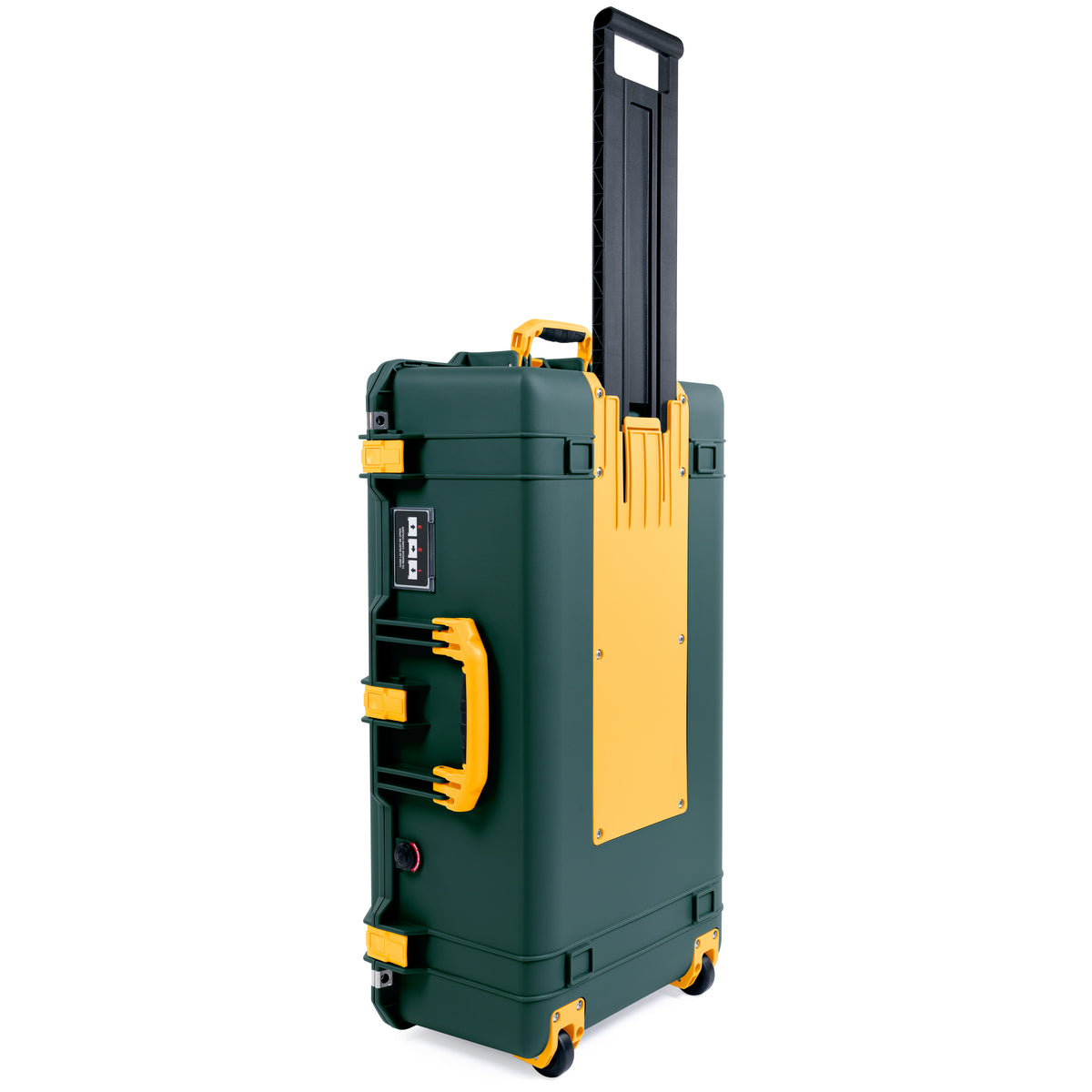 Pelican 1615 Air Case - Trekking Green &amp; Yellow Trolley