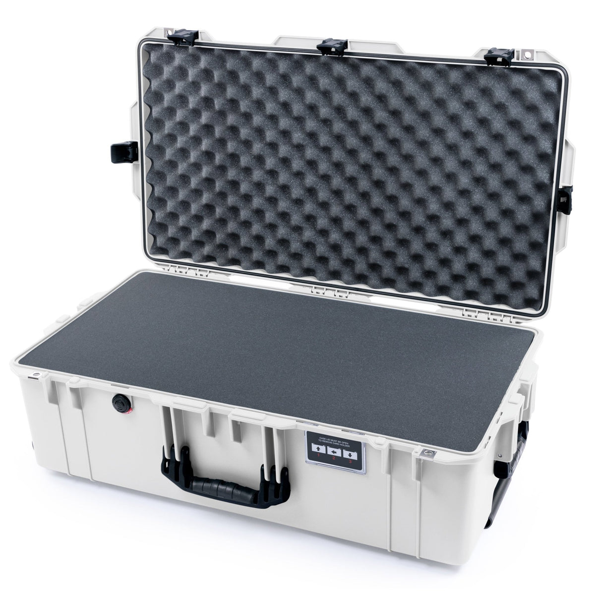 Pelican 1615 Air Case - Whiteout & Black - Pick & Pluck Foam / Convoluted Lid Foam