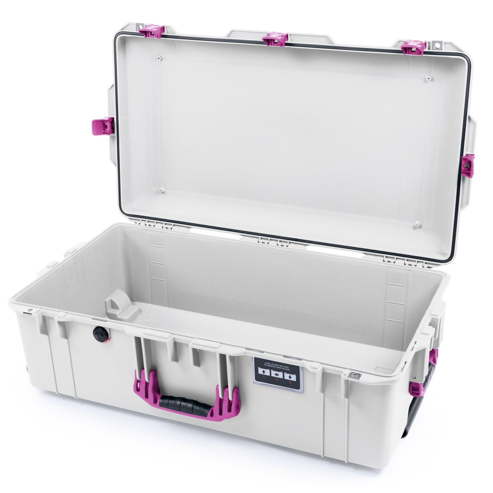 Pelican 1615 Air Case - Whiteout & Magenta Trolley - Empty