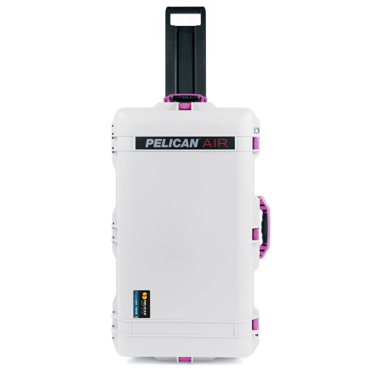 Pelican 1615 Air Case - Whiteout & Magenta Trolley - Empty