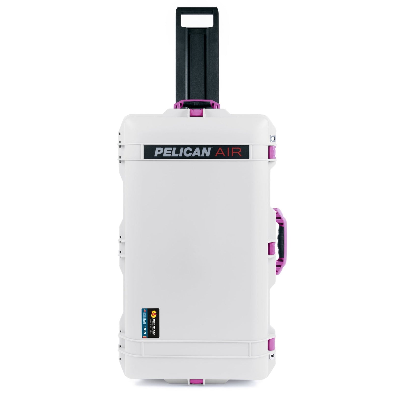 Pelican 1615 Air Case - Whiteout & Magenta Trolley - Empty