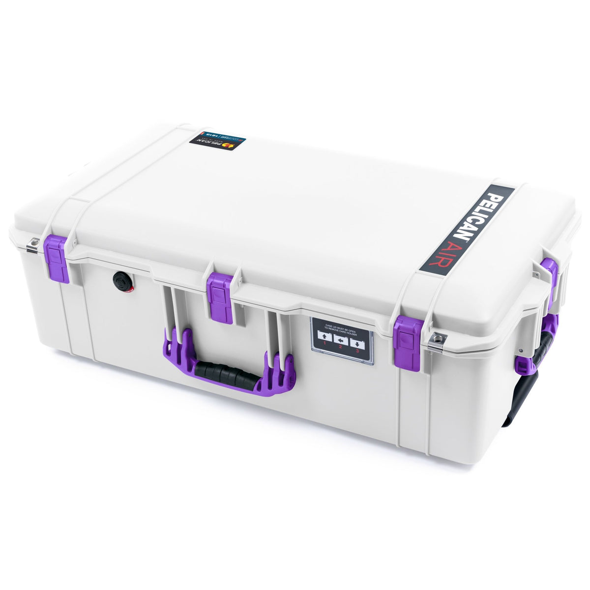 Pelican 1615 Air Case - Whiteout &amp; Purple Trolley - Empty