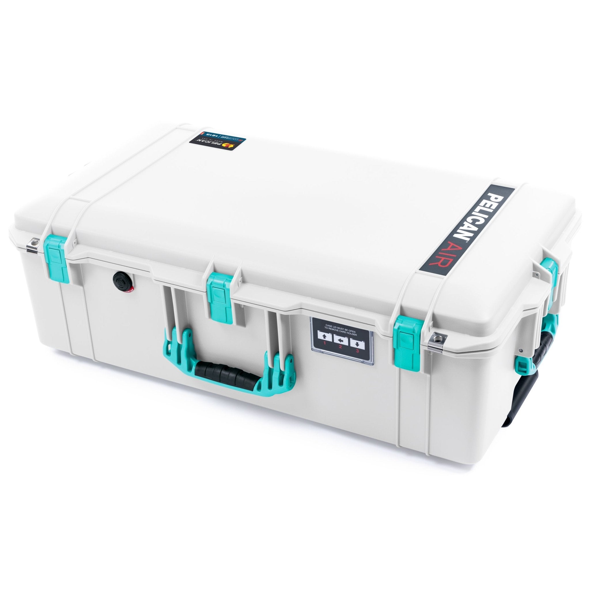 Pelican 1615 Air Case - Whiteout & Teal Trolley - Empty