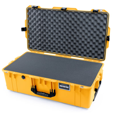 Pelican 1615 Air Case - Yellow & Black TSA Latches + Trolley