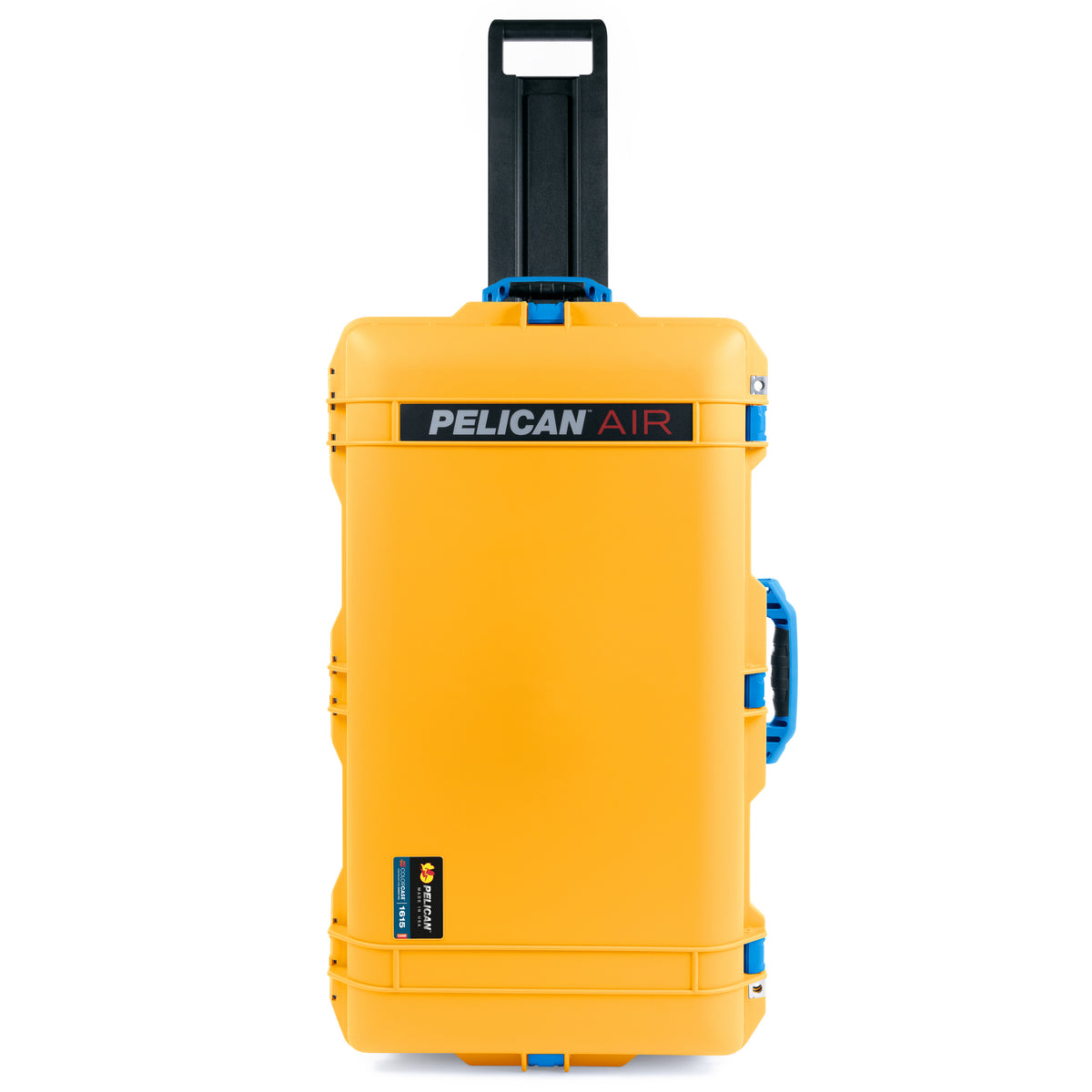 Pelican 1615 Air Case - Yellow &amp; Blue Trolley