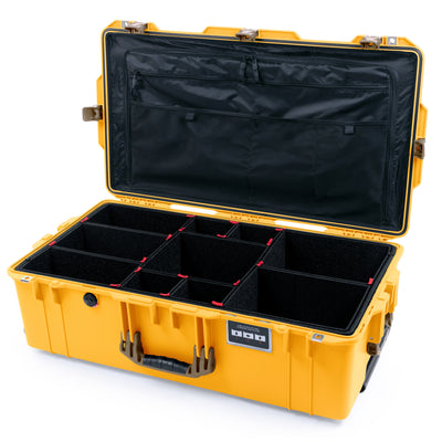 Pelican 1615 Air Case - Yellow & Dark Desert Dirt Trolley