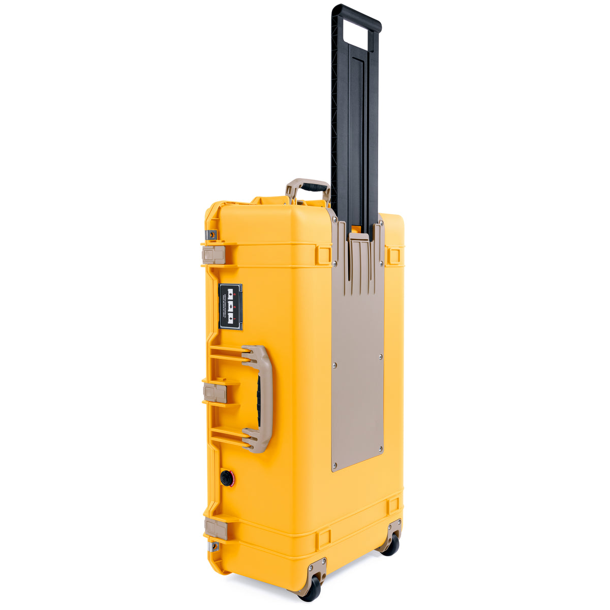 Pelican 1615 Air Case - Yellow &amp; Desert Tan Trolley