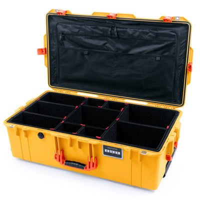 Pelican 1615 Air Case - Yellow & Orange Trolley
