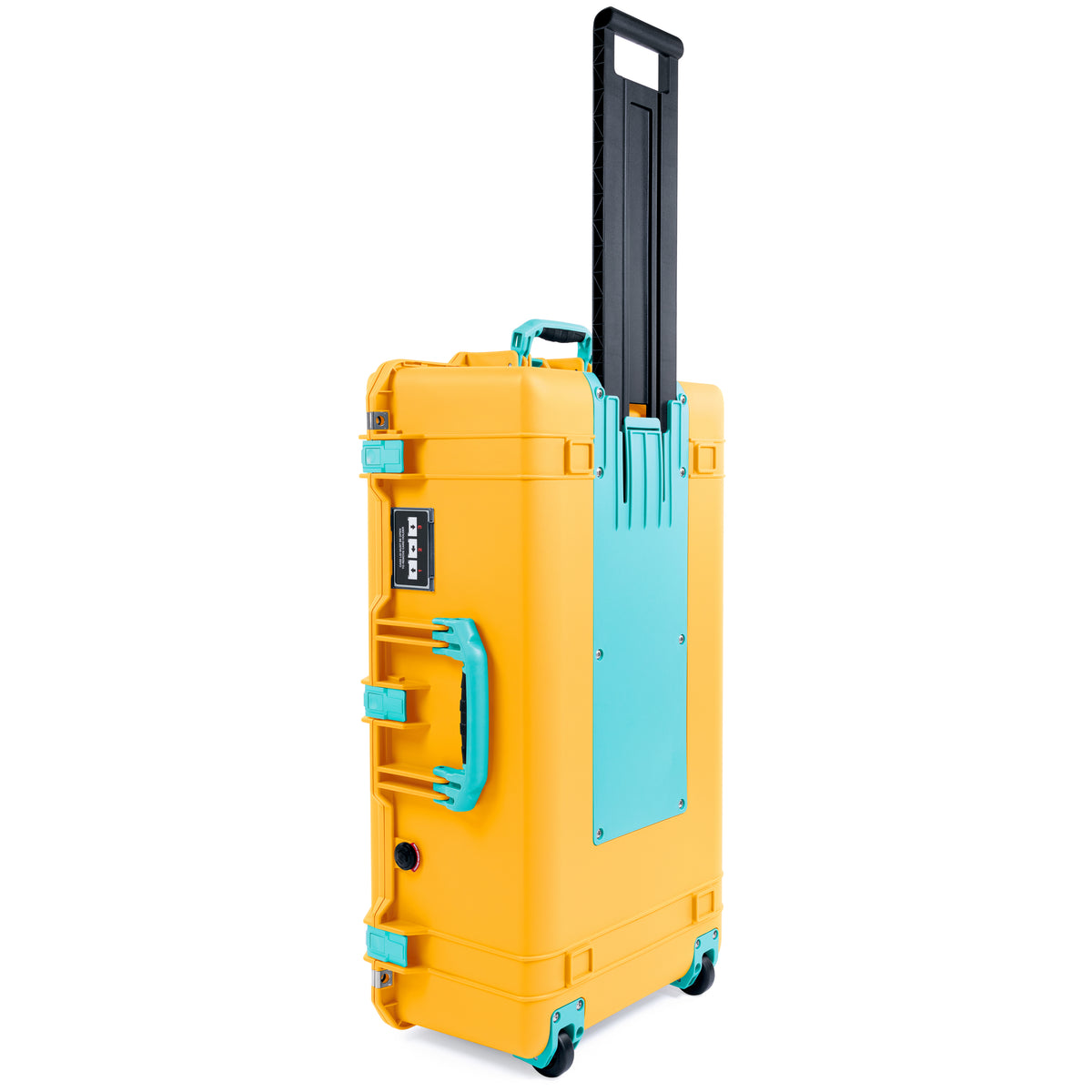 Pelican 1615 Air Case - Yellow &amp; Teal Trolley