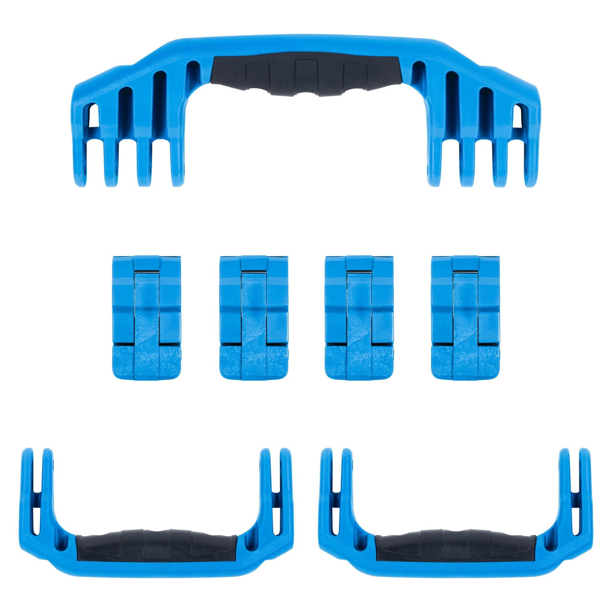 Pelican 1620 Replacement Handles &amp; Latches - Blue (Set of 3 Handles, 4 Standard Latches) -
