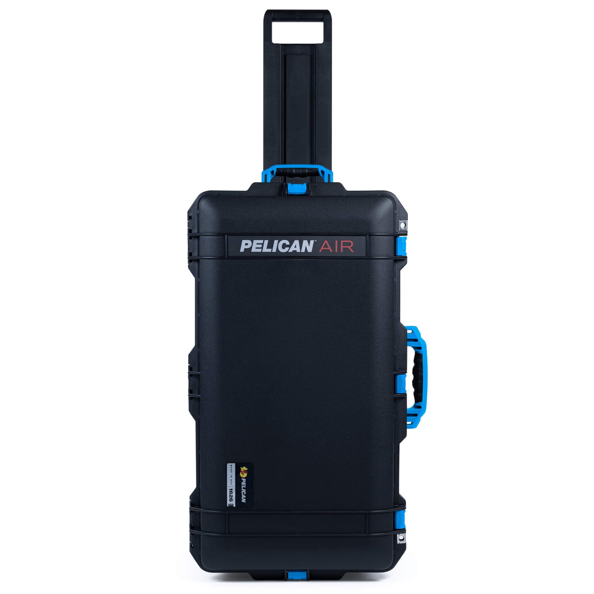 Pelican 1626 Air Case - Black &amp; Blue - Upright Front View