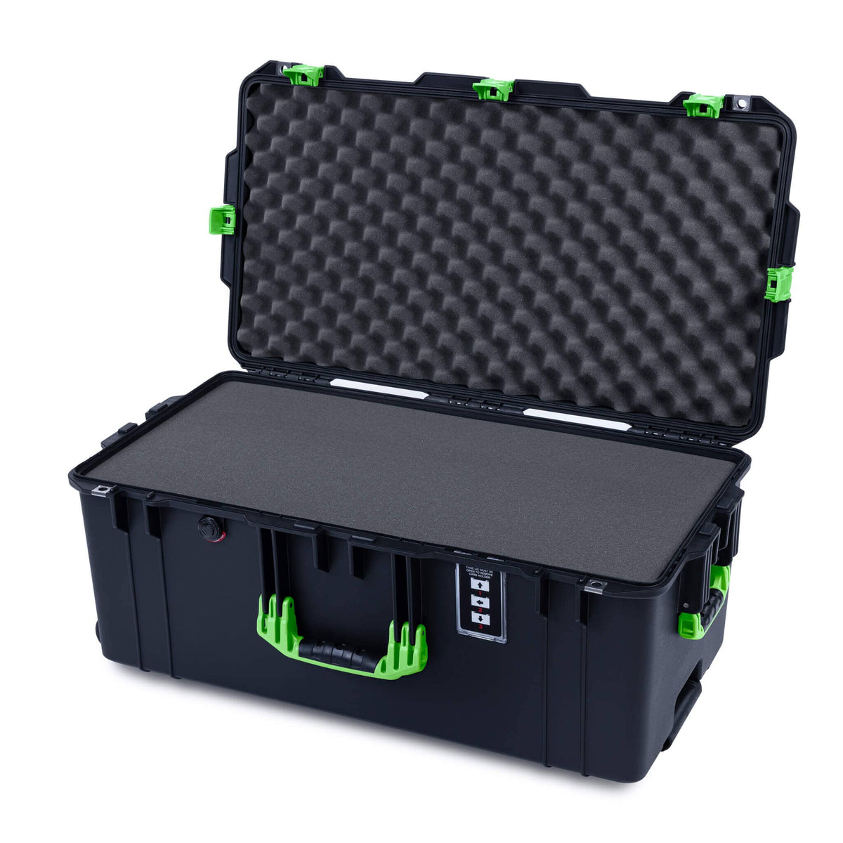 Pelican 1626 Air Case - Black &amp; Lime Green - Pick &amp; Pluck Foam / Lid Foam