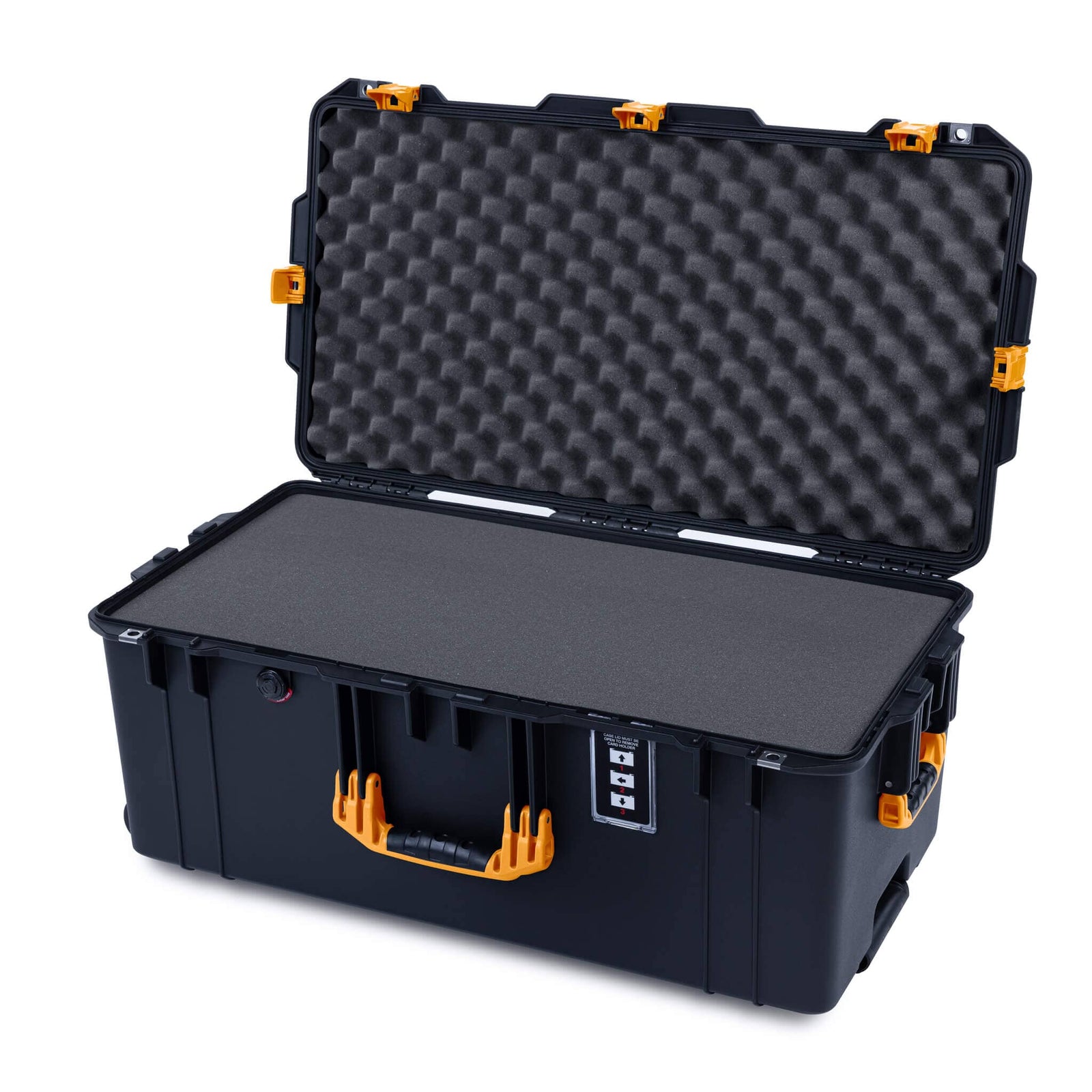 Pelican 1626 Air Case - Black & Yellow - Pick & Pluck Foam / Lid Foam