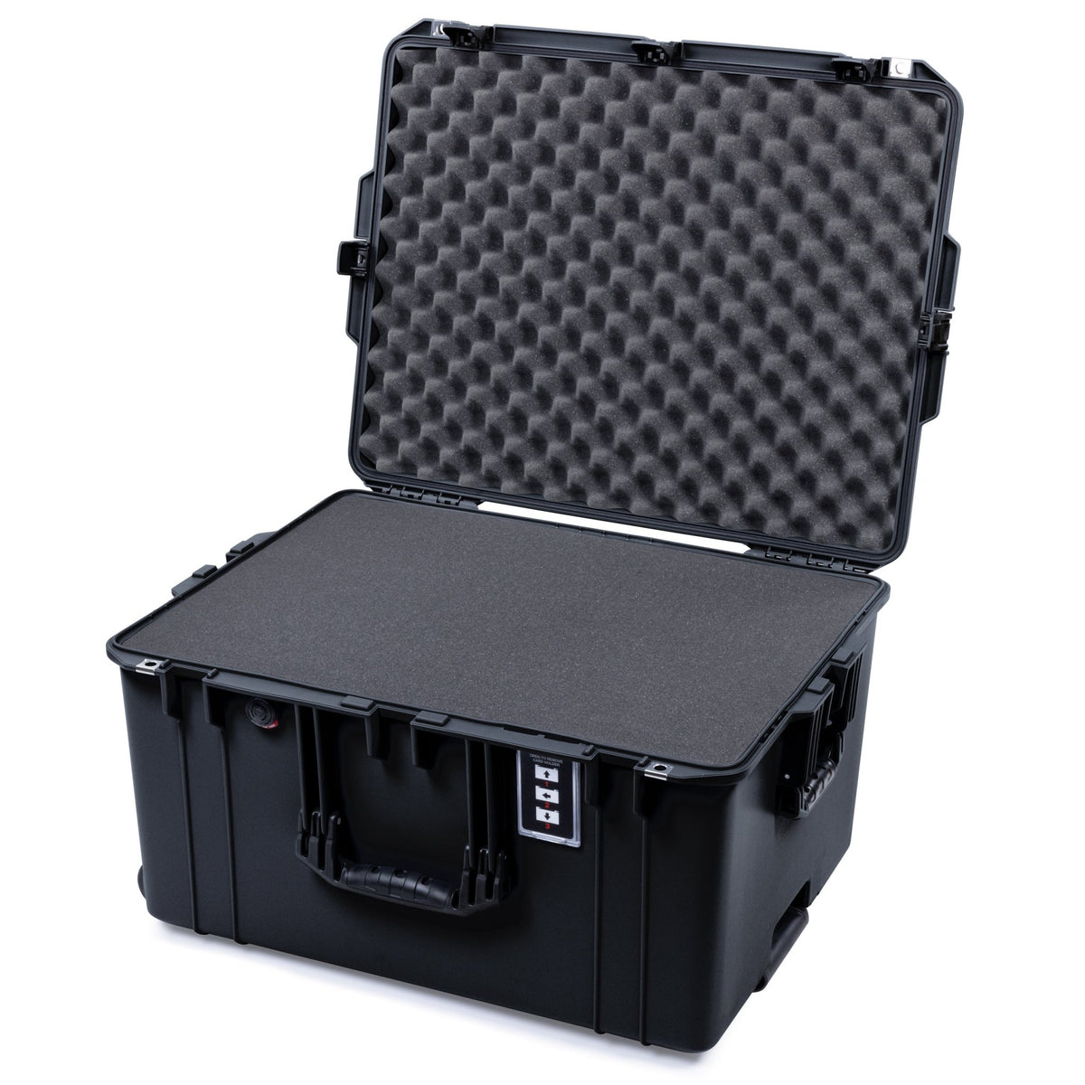 Pelican 1637 Air Case - Black - Pick &amp; Pluck Foam / Convolute Lid Foam