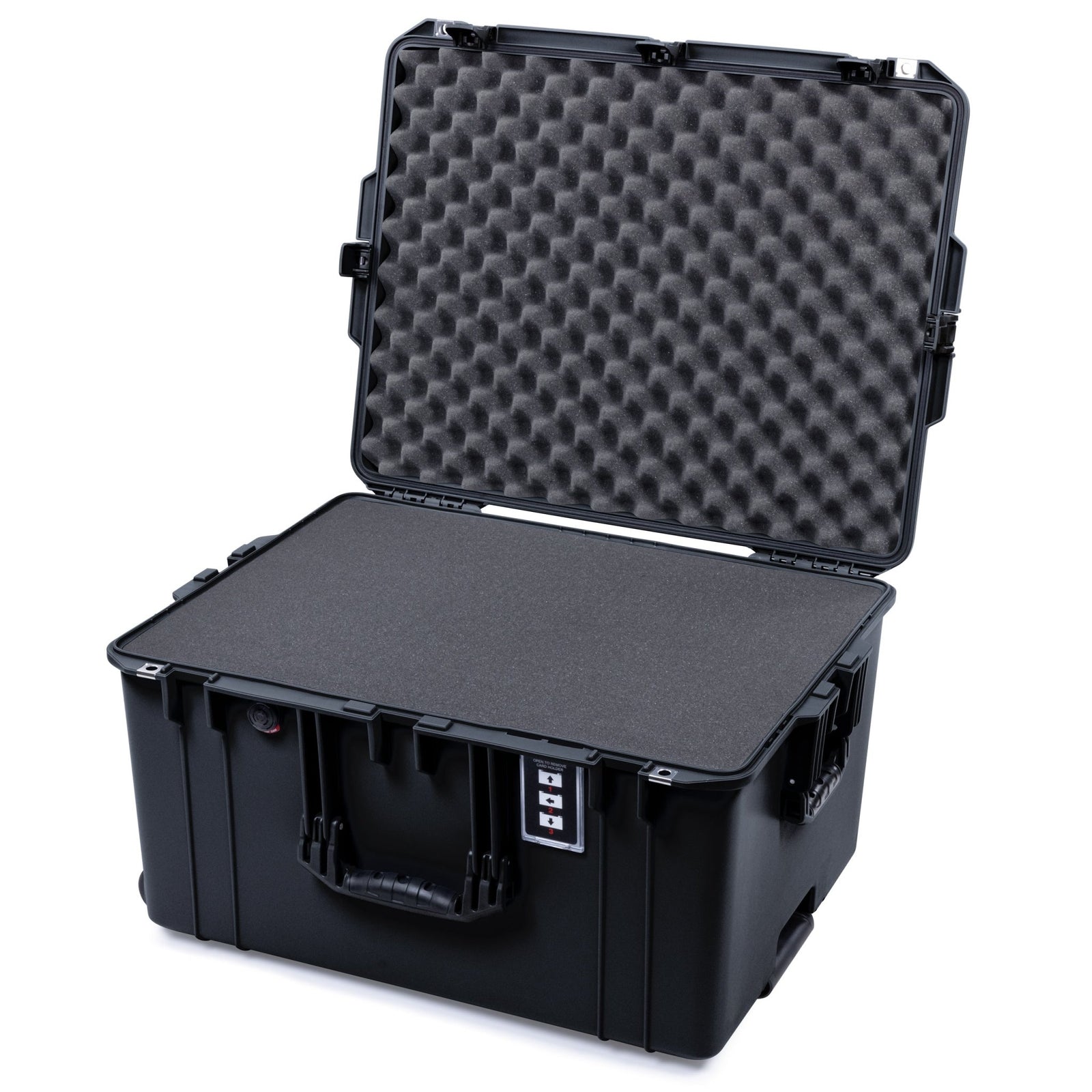 Pelican 1637 Air Case - Black - Pick & Pluck Foam / Convolute Lid Foam