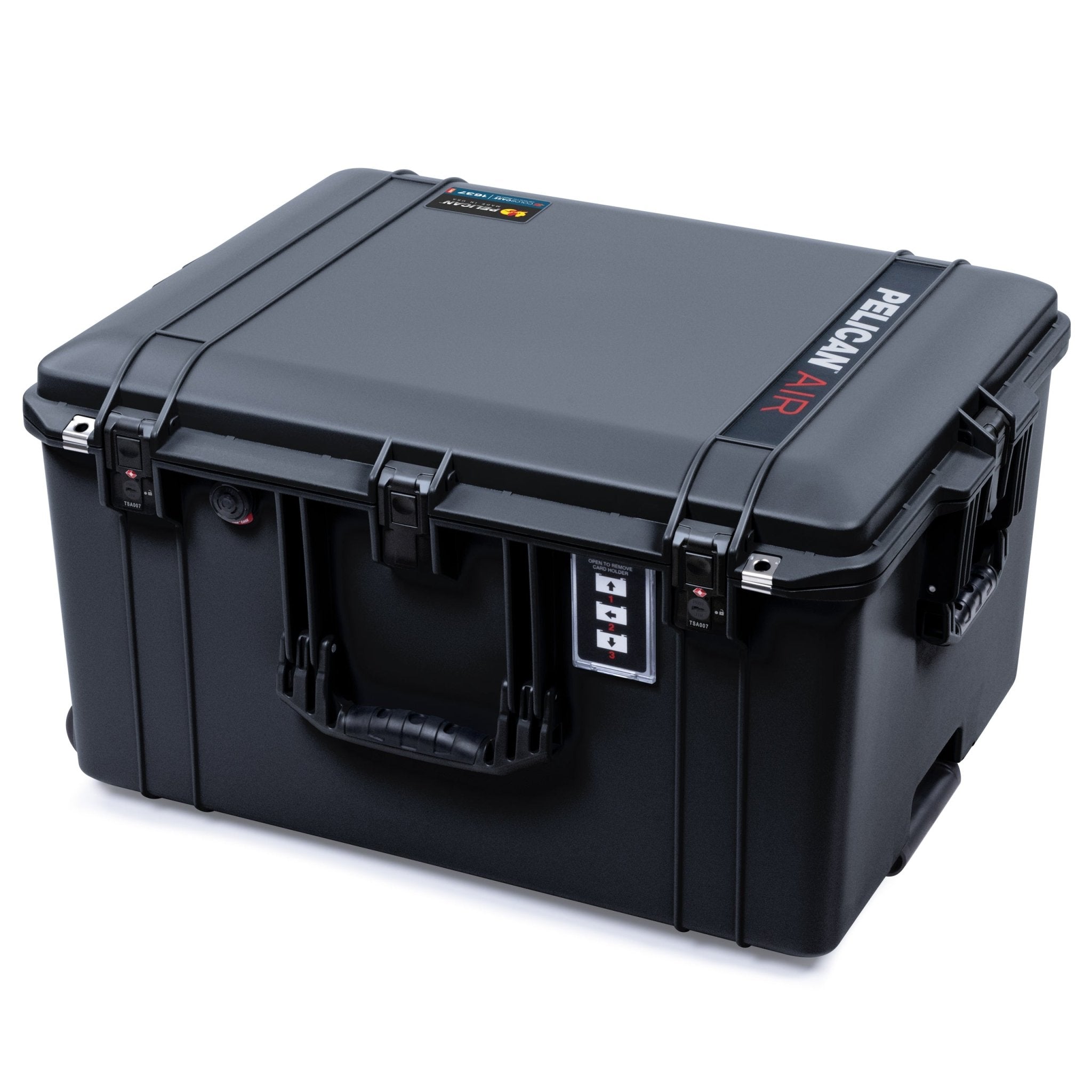 Pelican 1637 Air Case - Black & Black TSA Latches - Empty (Case Only)