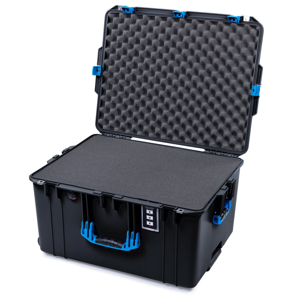 Pelican 1637 Air Case - Black &amp; Blue - Pick &amp; Pluck Foam / Convolute Lid Foam