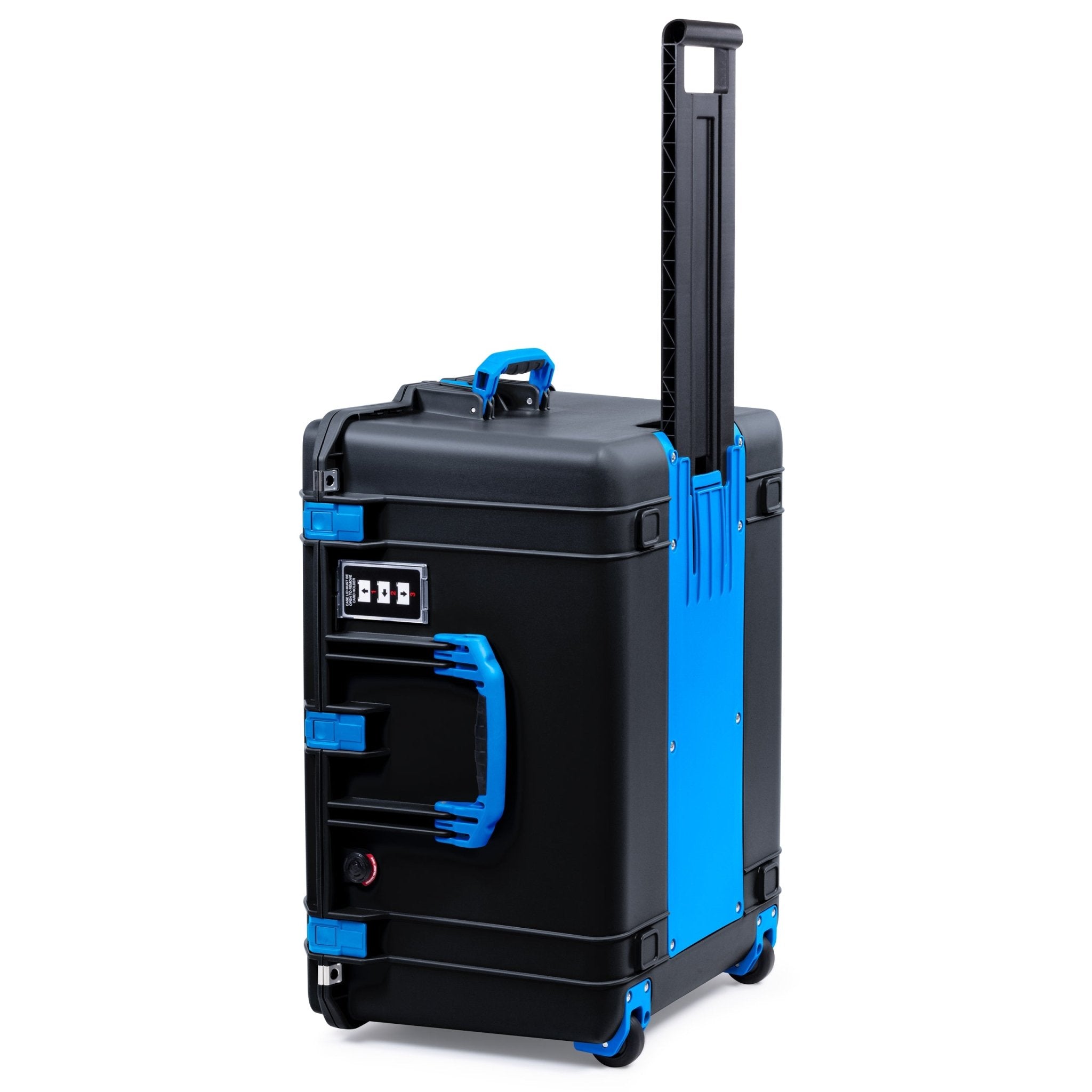 Pelican 1637 Air Case - Black & Blue Trolley - Empty (Case Only)