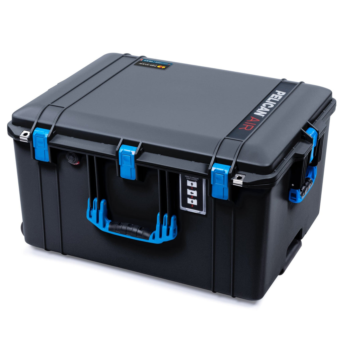 Pelican 1637 Air Case - Black &amp; Blue Trolley - Empty (Case Only)