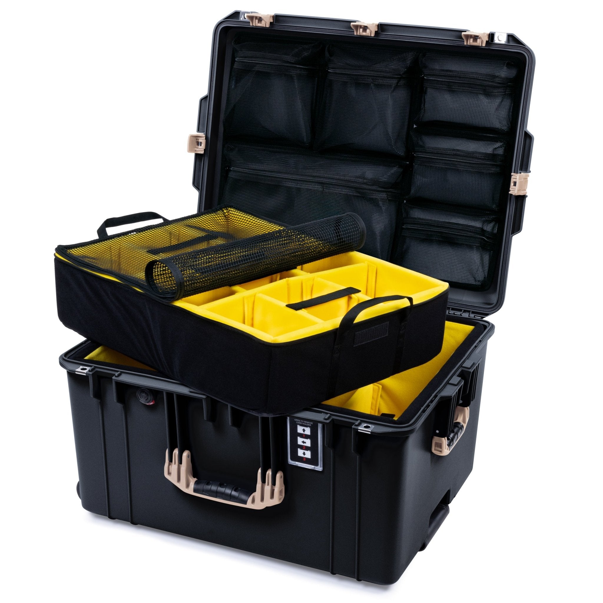 Pelican 1637 Air Case - Black & Desert Tan - ColorCase