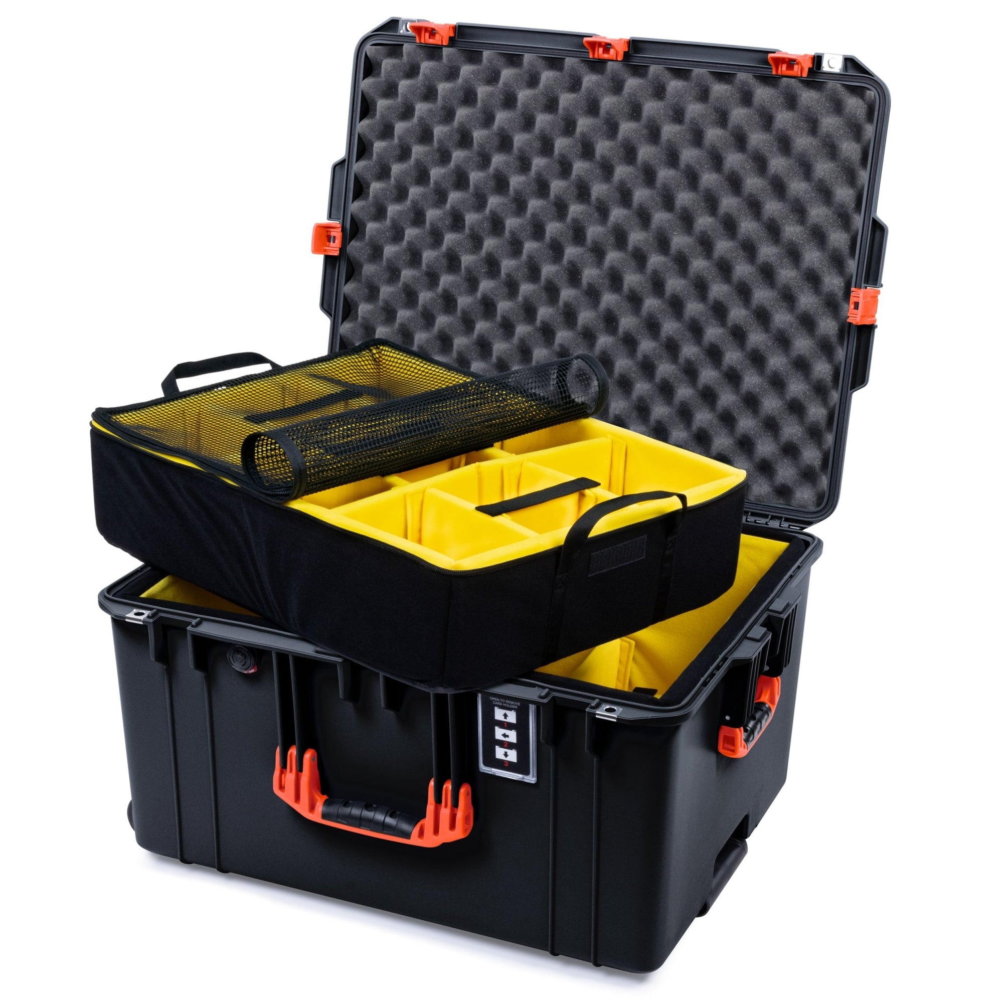 PELICAN AIR 1637 ペリカン Pelican 1637 Air Case - Black & Orange - ColorCase
