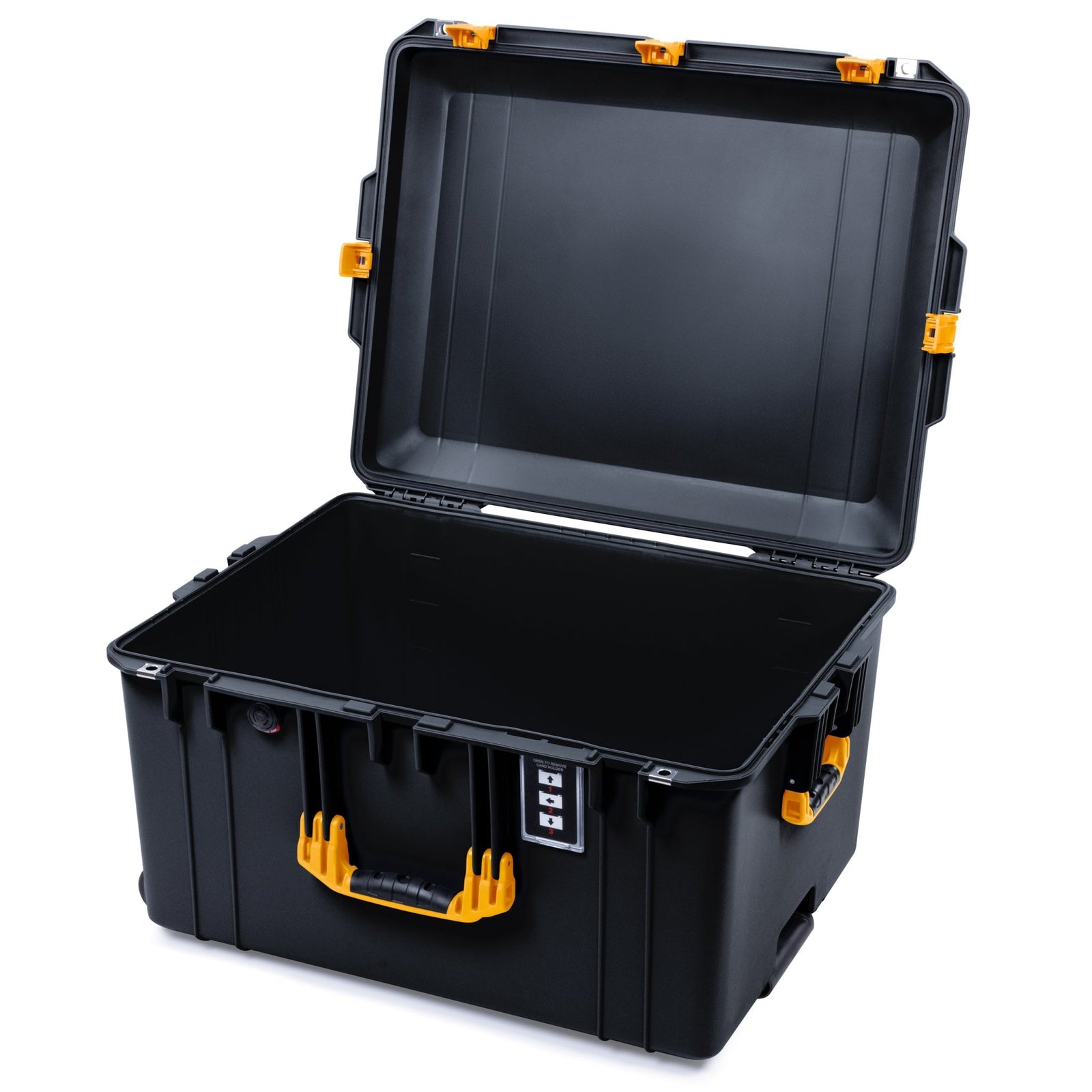 Pelican 1637 Air Case - Black & Yellow Trolley - Empty (Case Only)