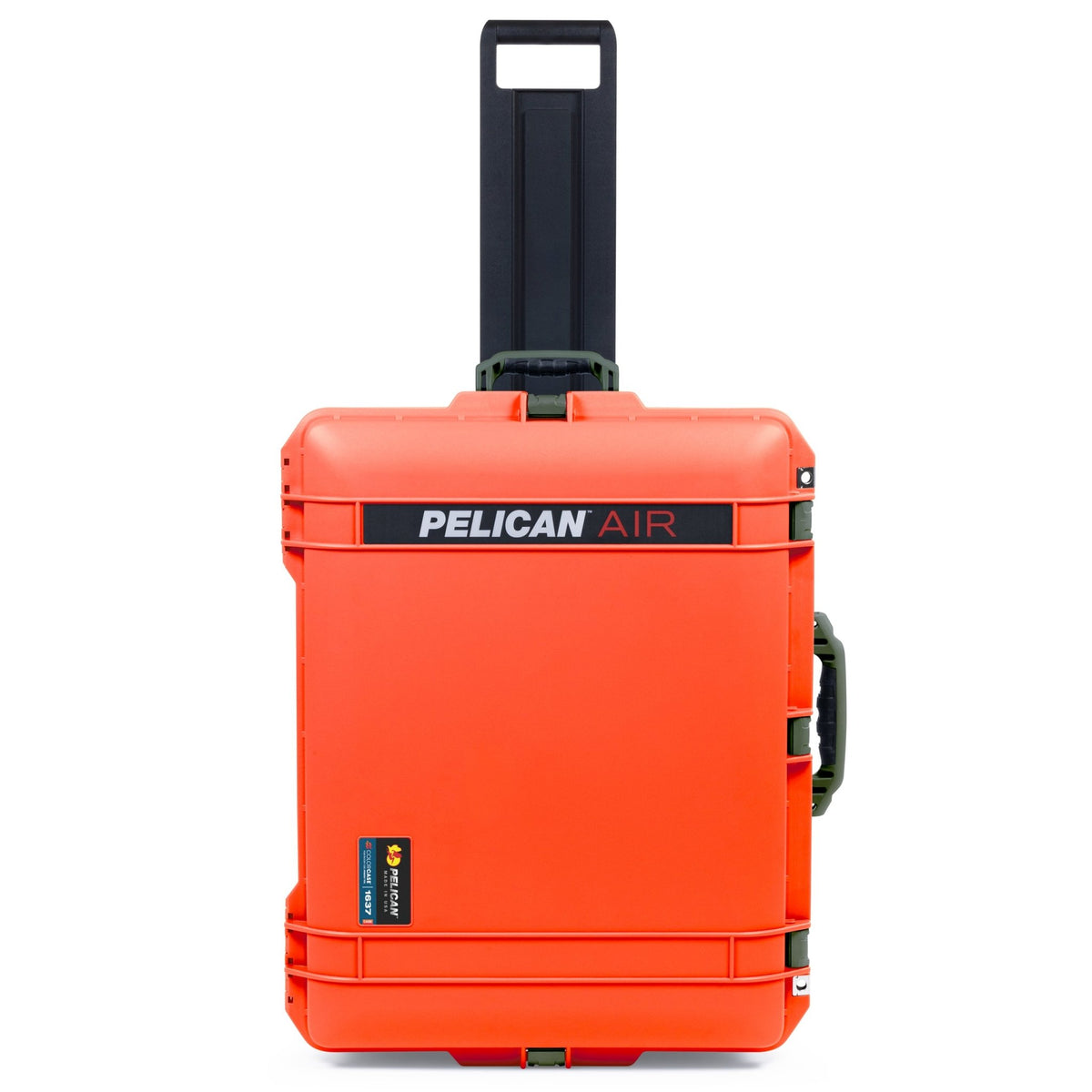 Pelican 1637 Air Case - Orange &amp; OD Green - Empty (Case Only)