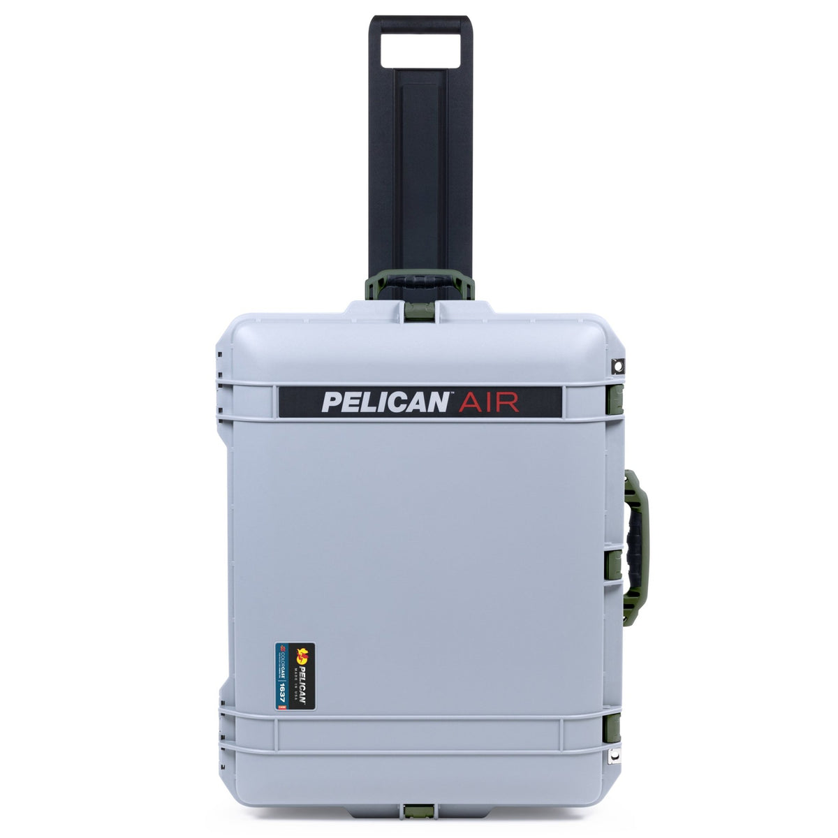 Pelican 1637 Air Case - Silver &amp; OD Green - Empty (Case Only)
