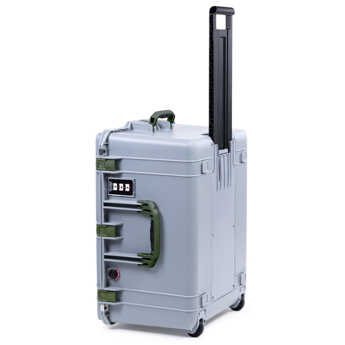 Pelican 1637 Air Case - Silver &amp; OD Green - Empty (Case Only)