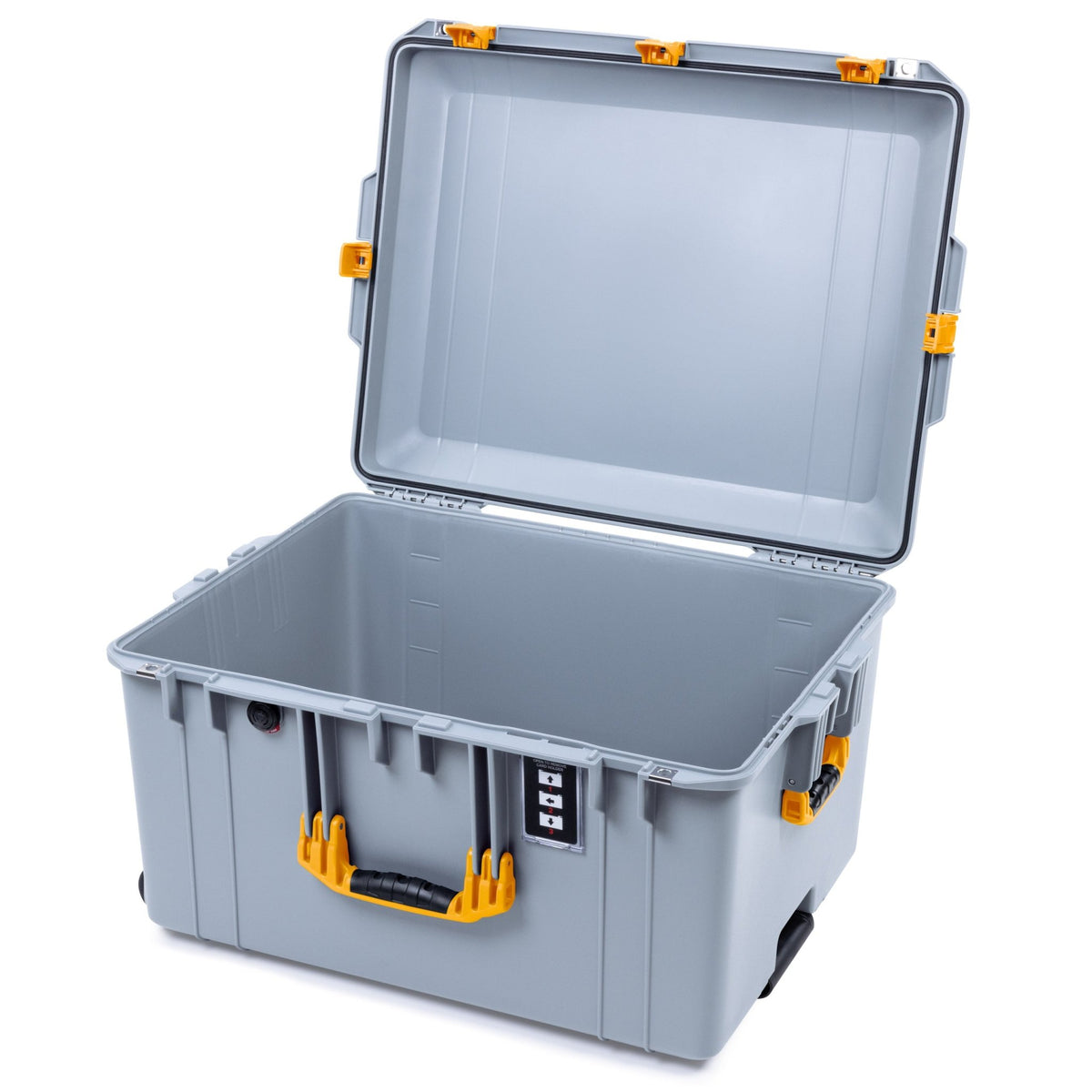 Pelican 1637 Air Case - Silver &amp; Yellow - Empty (Case Only)